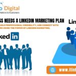 Business Team Planning LinkedIn Marketing Strategy